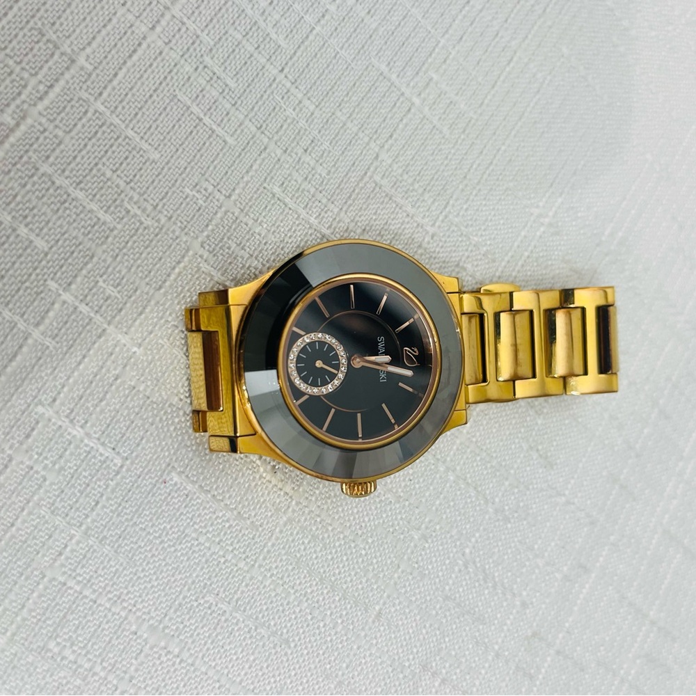 Swarovski Gold and Black Watch